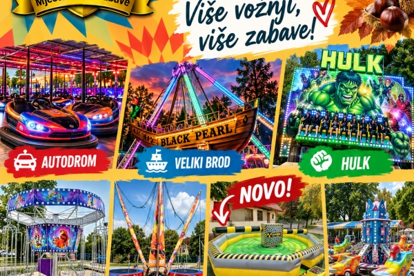 Lunapark Grine stiže na Kestenijadu u Hrvatskoj Kostajnici
